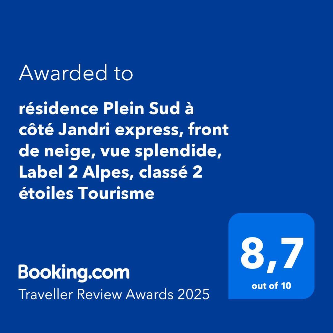 Residence Plein Sud A Cote Jandri Express, Front De Neige, Vue Splendide, Label 2 Alpes, Classe 2 Etoiles Tourisme Les Deux Alpes Buitenkant foto